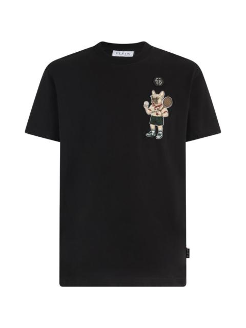 PHILIPP PLEIN patch round neck T-shirt