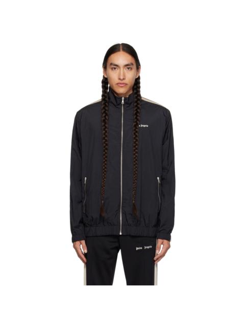 Palm Angels Black Embroidered Track Jacket