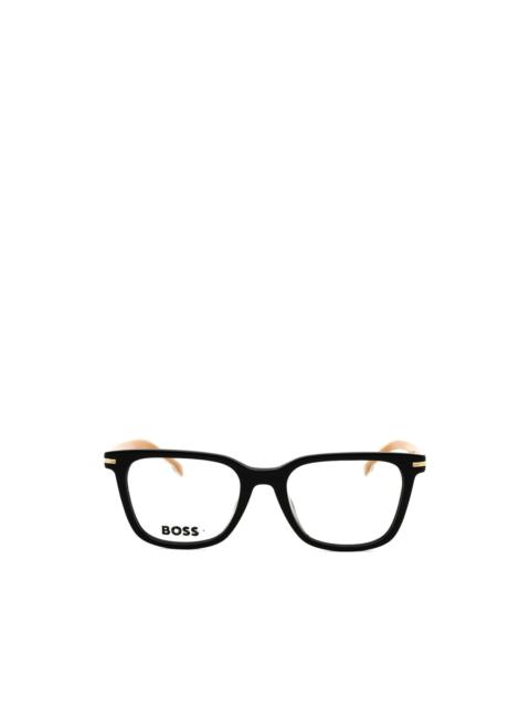 BOSS square-frame glasses