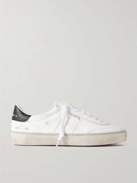 Golden Goose Soul-Star Distressed Leather Sneakers