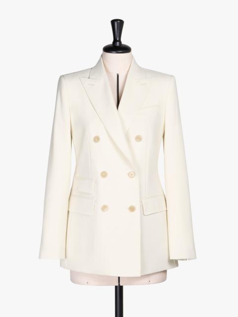 Max Mara CHIFFON Double-breasted blazer in wool and mohair canvas