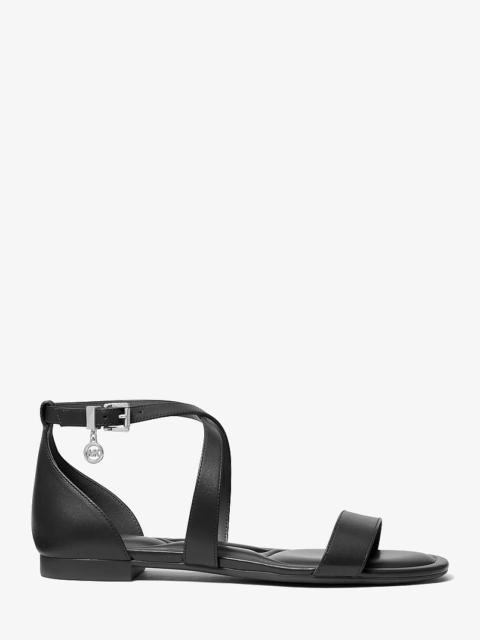 MICHAEL KORS Alexa Flex Leather Sandal