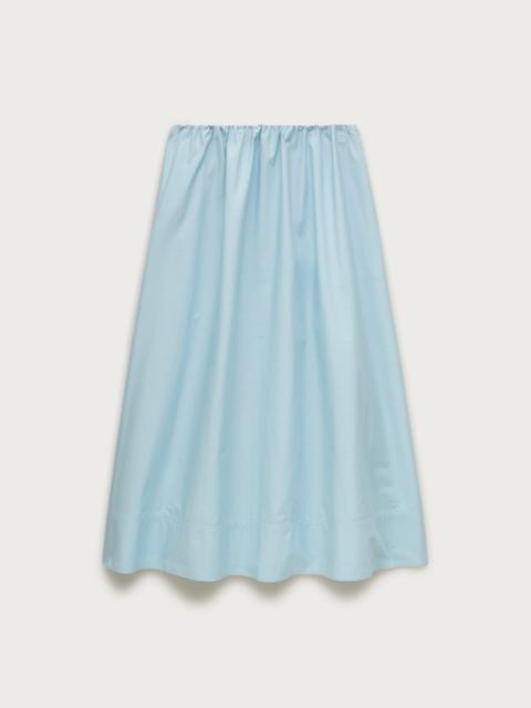J.CREW Pull-on midi skirt in cotton poplin