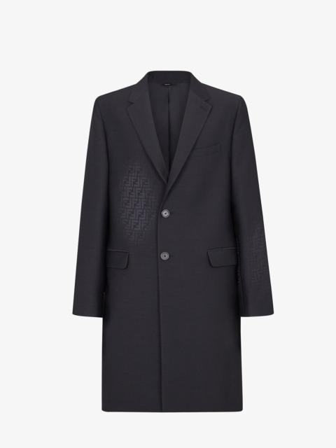 FENDI Black wool coat