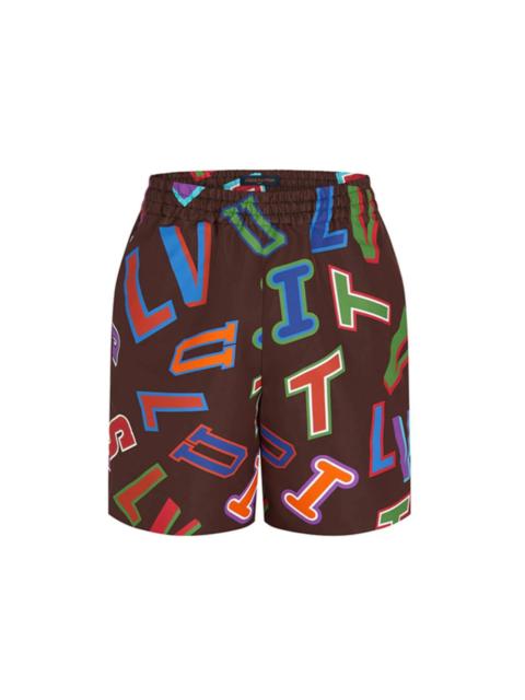 Louis Vuitton Louis Vuitton x NBA Basketball Letters Shorts Brown