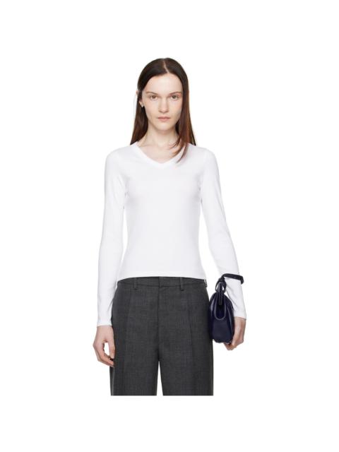 FLORE FLORE White Jill Long Sleeve T-shirt