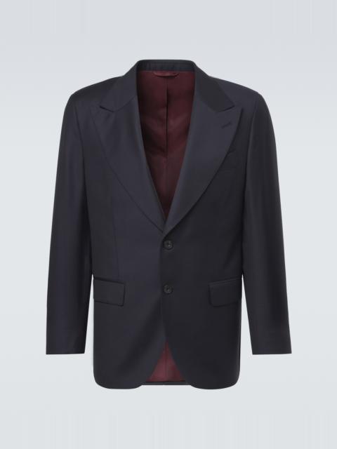 RUBINACCI Single-breasted virgin wool blazer