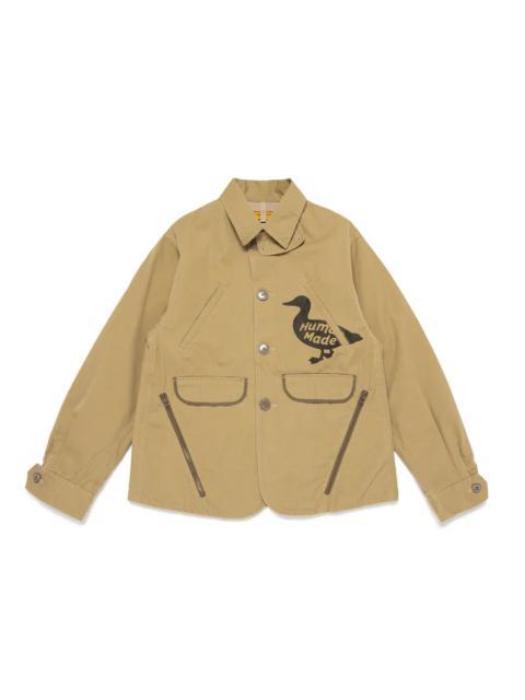 【Human Made】 Zip-Up Work Shirt Beige 1075384_00.png.png