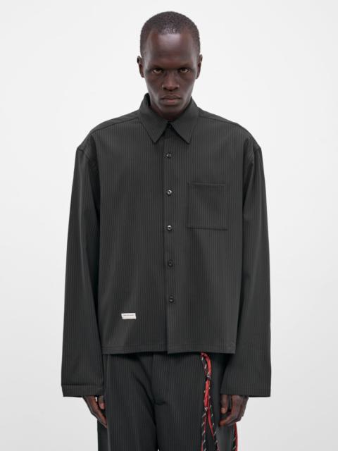 Song for the Mute Navy Pinstripe Boxy Shirt