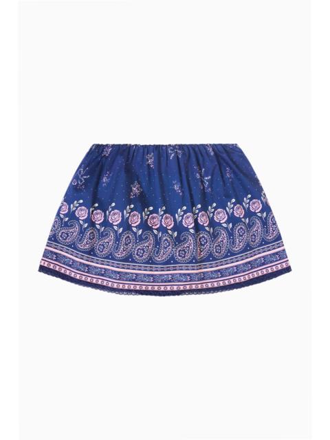 LoveShackFancy Jonie Bandana Print Mini Skort