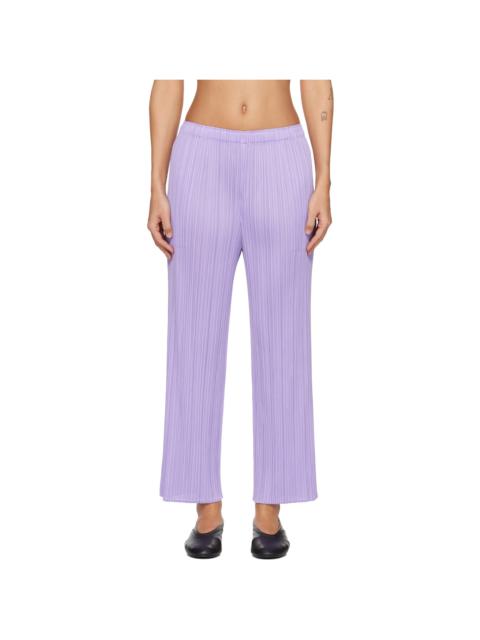 Pleats Please Issey Miyake Purple Monthly Colors April Trousers