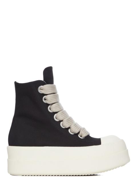 Rick Owens DRKSHDW Temple Mega Bumper Jumbolace Sneakers Black And Milk