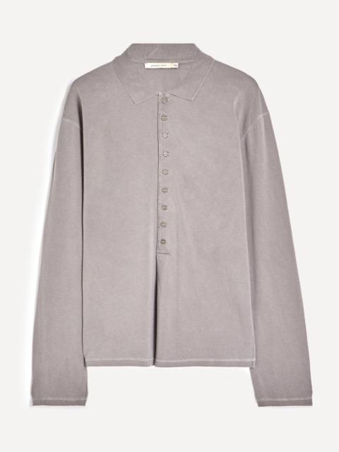 paloma wool Mori Grey Long-Sleeve Polo