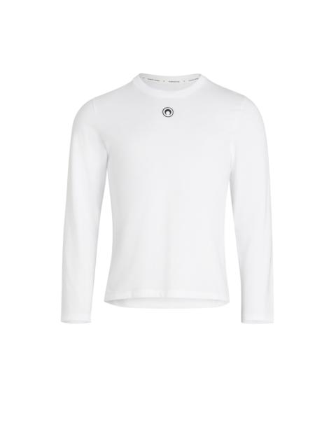Marine Serre Organic Cotton Jersey Plain Long Sleeve T-shirt