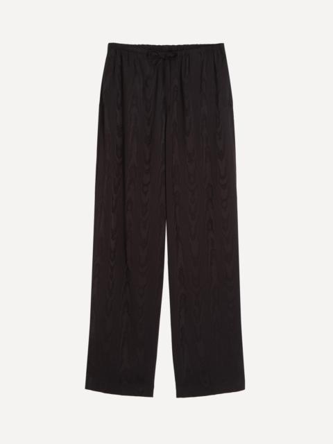 Dries Van Noten Black Wool Drawstring Trousers