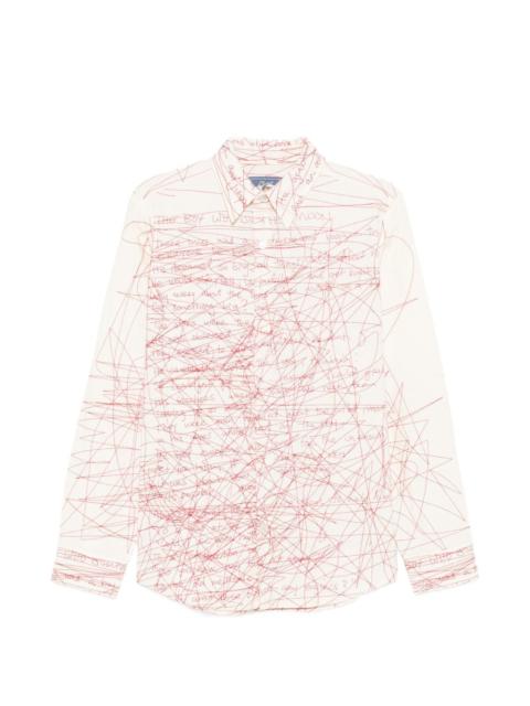 KidSuper scribbled button shirt