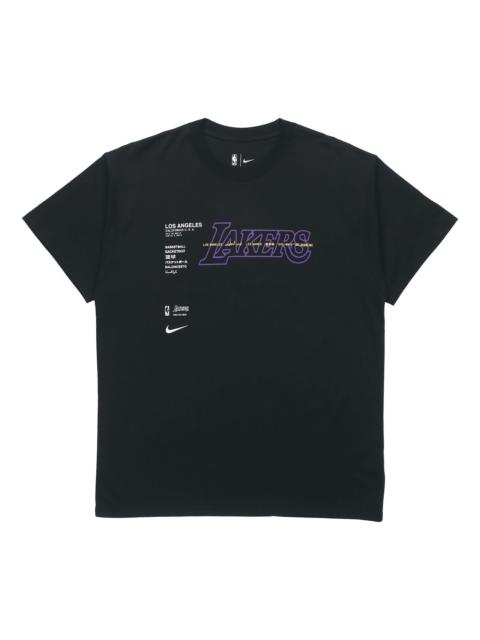 Nike Nike NBA Courtside Los Angeles Lakers Short Sleeve Training Black CK8028-010