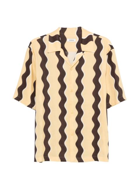 Sandro wavy buttoned shirt