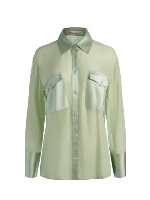 Alice + Olivia FINELY OVERSIZED UTILITY SHIRT