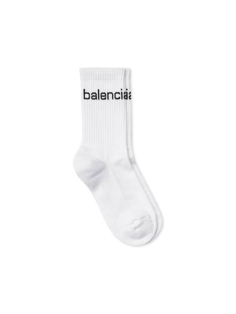 BALENCIAGA Men's Bal.com Socks in White