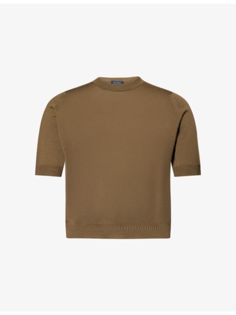 JOHN SMEDLEY John Smedley X Bill Nighy Short-Sleeve Merino Wool Top