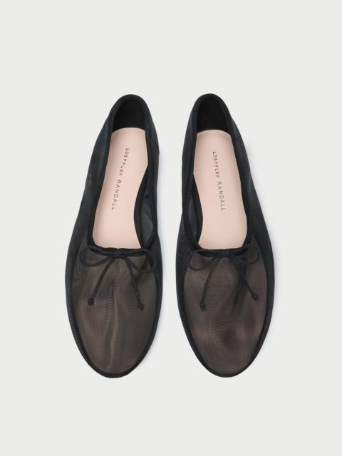 LOEFFLER RANDALL Landon Black Mesh Ballet Flat
