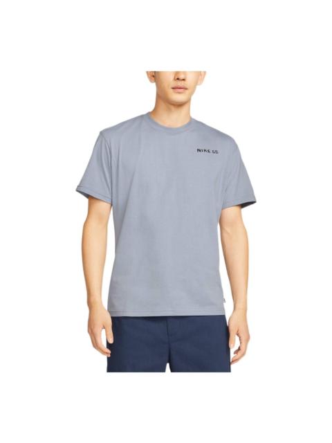 Nike Nike Back Cartoon Printing Round Neck Casual Short Sleeve Blue DR1240-493