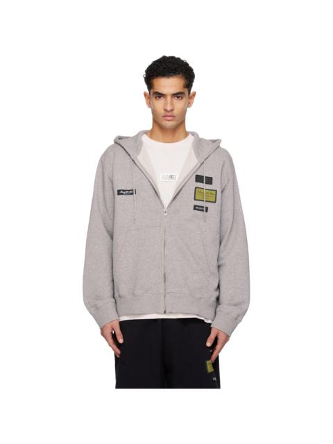 Gray Label Patch Hoodie