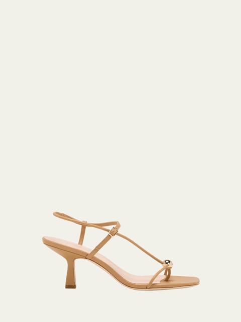 LOEFFLER RANDALL Triana Strappy Leather Dome Sandals