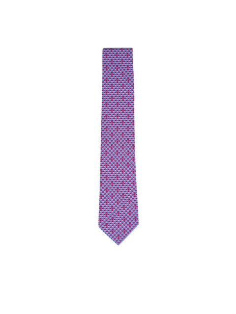 FERRAGAMO heart-print tie