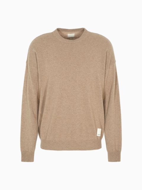 ASV Capsule plain-knit wool-blend jumper