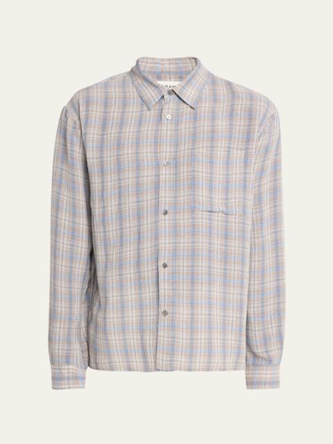 FRAME Men's Relaxed Fit Plaid Button-Down Shirt