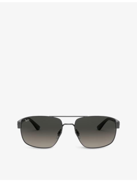 Ray-Ban RB3663 aviator-frame metal sunglasses