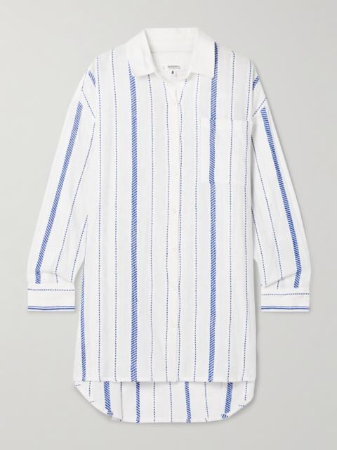 lemlem Mariam Striped Cotton-blend Shirt