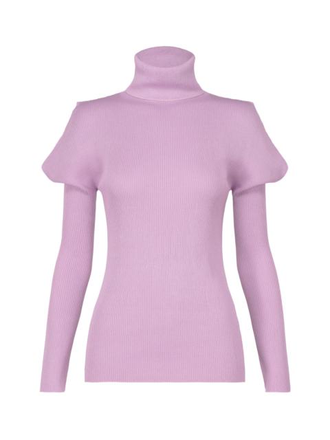 132 5. ISSEY MIYAKE FLAT RIB KNIT BLOUSE