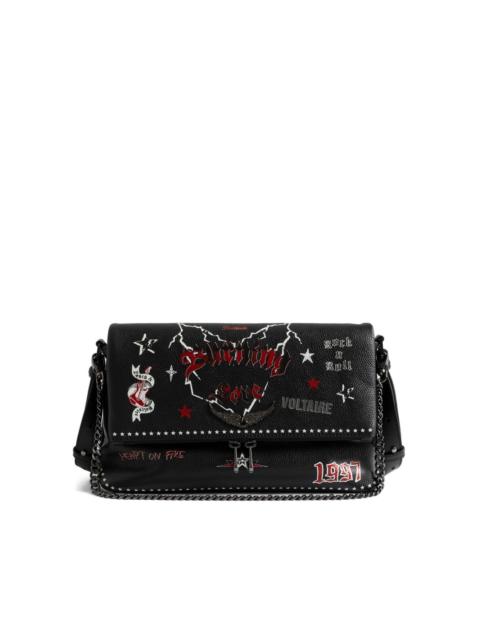 Zadig & Voltaire Rock Nano Punk star-embellished chain shoulder bag