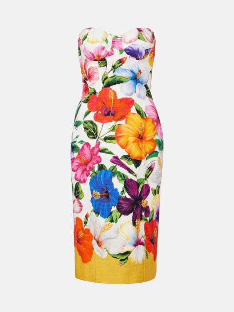 Dolce & Gabbana Floral bustier dress