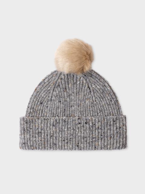 Paul Smith Flecked Wool Beanie Hat