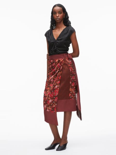 3.1 Phillip Lim Desert Floral Draped Wrap Skirt
