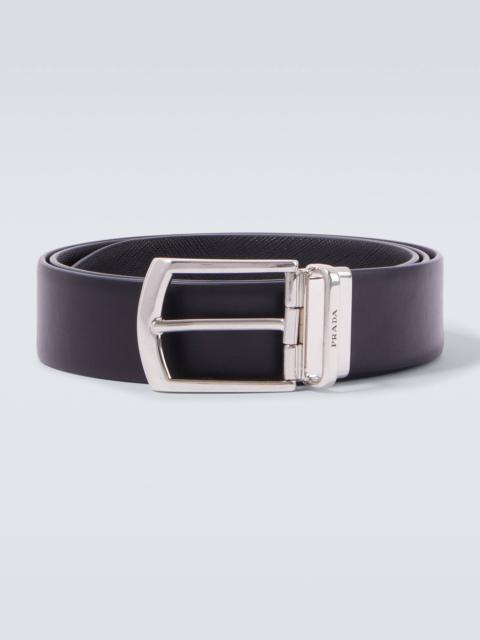 Prada Reversible Saffiano and leather belt