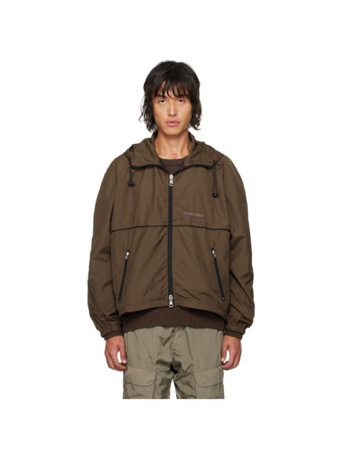 ROBYN LYNCH Brown Lightweight Recycled Nylon Jacket