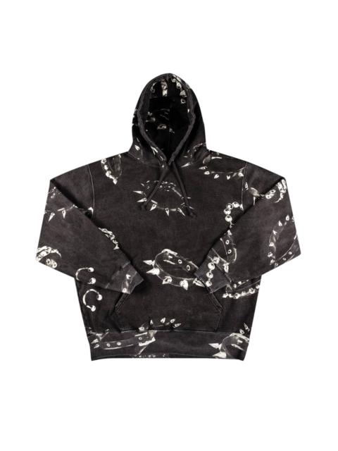 Supreme Studded Collars Hooded Sweatshirt 'Black'