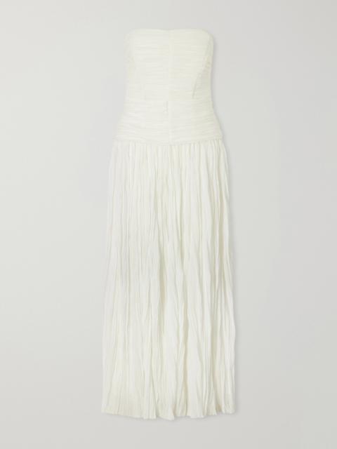 SIMKHAI Danielle Crinkled Bustier Gown
