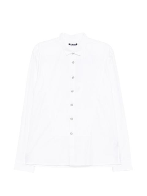 Balmain striped logo button shirt