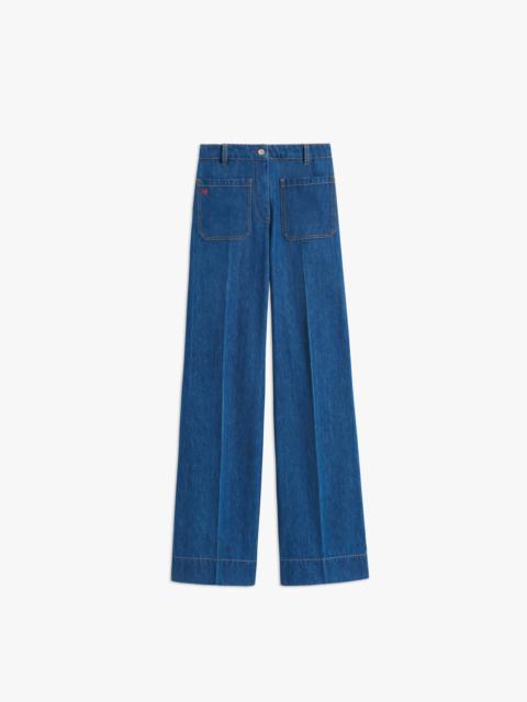 Victoria Beckham Alina Jean in Dark Blue Wash