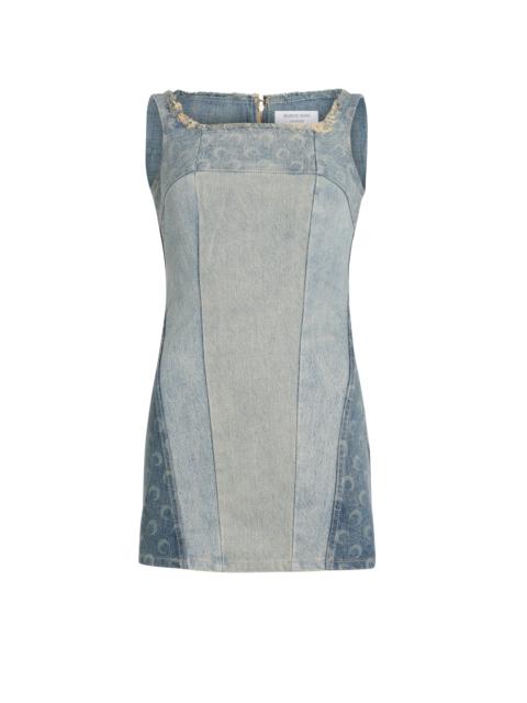 Regenerated Denim Mini Dress