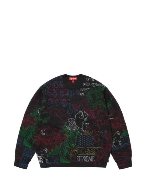 Supreme embroidered sweater