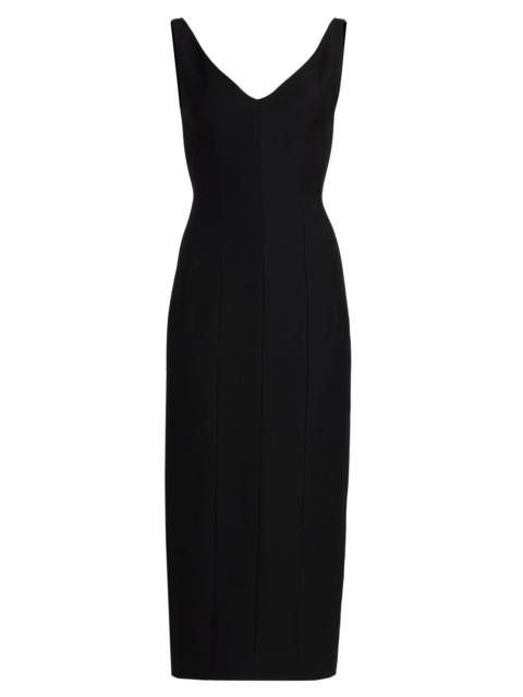 ADAM LIPPES Women's Willa Wool-Blend Midi-Dress - Black