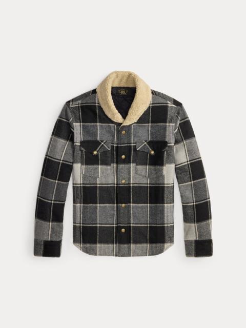 RRL by Ralph Lauren Plaid Twill Western Overshirt
