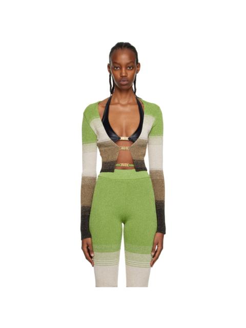 GCDS Green Degradé Cardigan